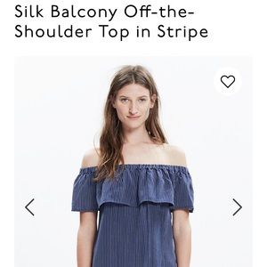 Madewell Silk “Balcony” top